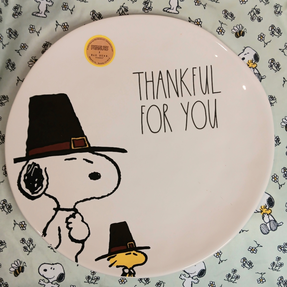 Rae Dunn Snoopy Plate